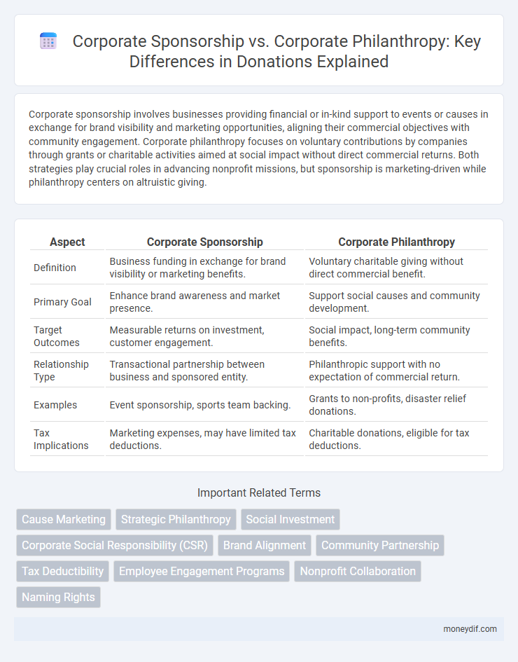 Corporate Sponsorship vs. Corporate Philanthropy: Key Differences in Donations Explained