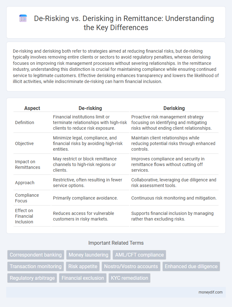 De-Risking vs. Derisking in Remittance: Understanding the Key Differences