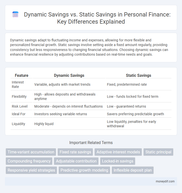 Dynamic Savings vs. Static Savings in Personal Finance: Key Differences Explained