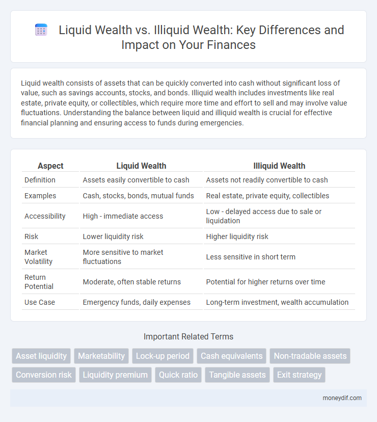 Liquid Wealth vs. Illiquid Wealth: Key Differences and Impact on Your Finances