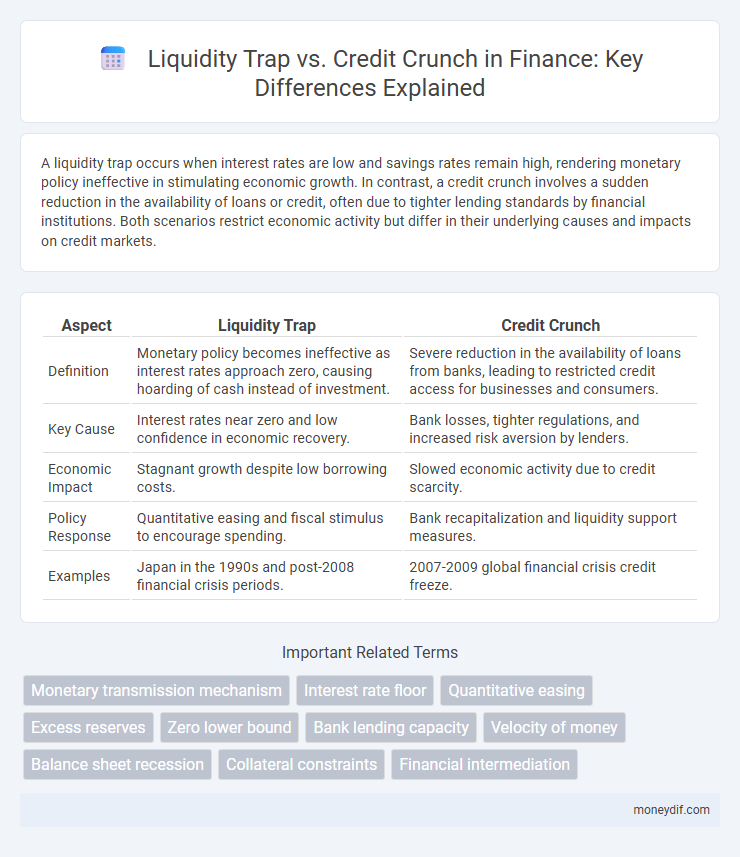 Liquidity Trap vs. Credit Crunch in Finance: Key Differences Explained