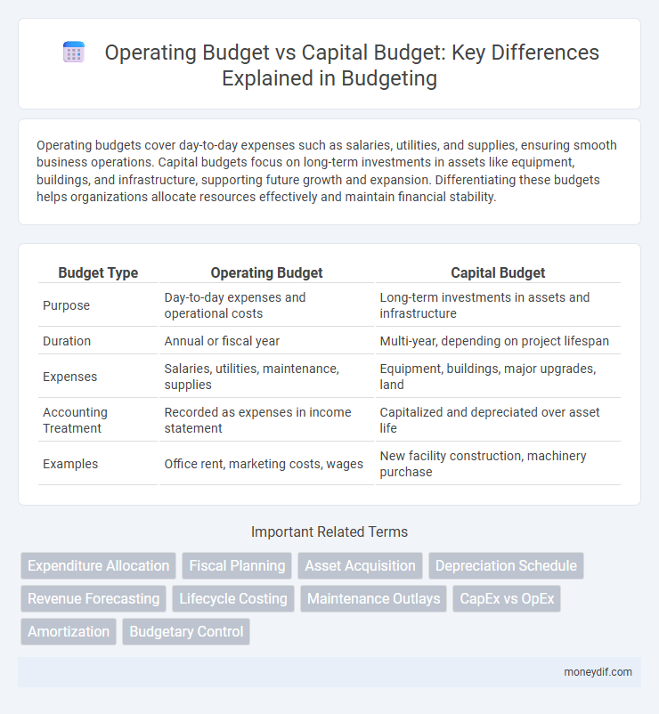 Operating Budget vs Capital Budget: Key Differences Explained in Budgeting