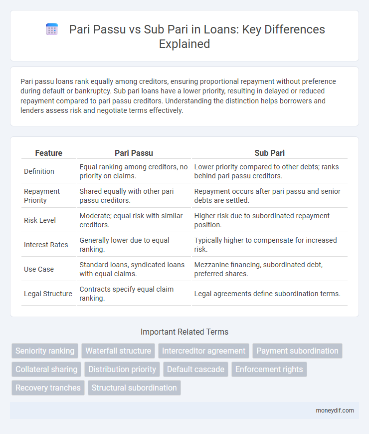 Pari Passu vs Sub Pari in Loans: Key Differences Explained