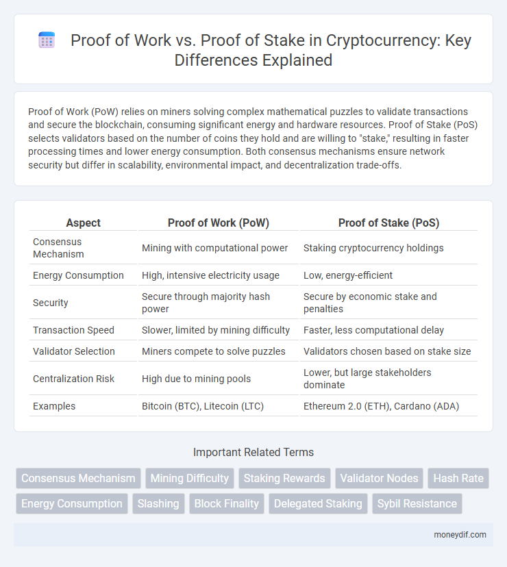 Proof of Work vs. Proof of Stake in Cryptocurrency: Key Differences Explained