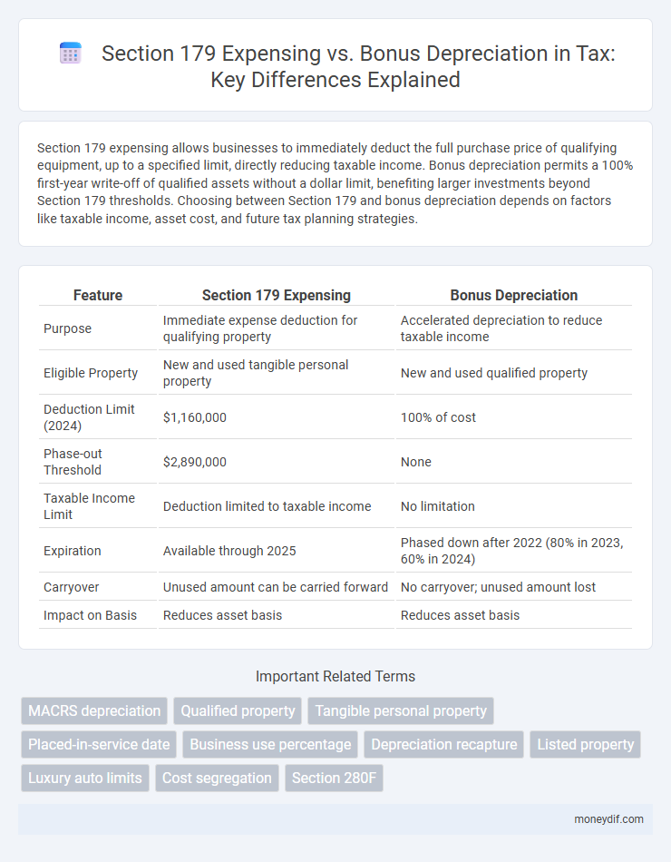Section 179 Expensing vs. Bonus Depreciation in Tax: Key Differences Explained