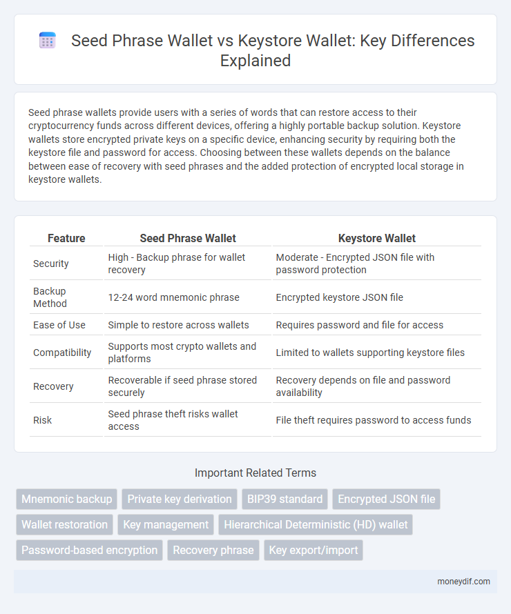 Seed Phrase Wallet vs Keystore Wallet: Key Differences Explained