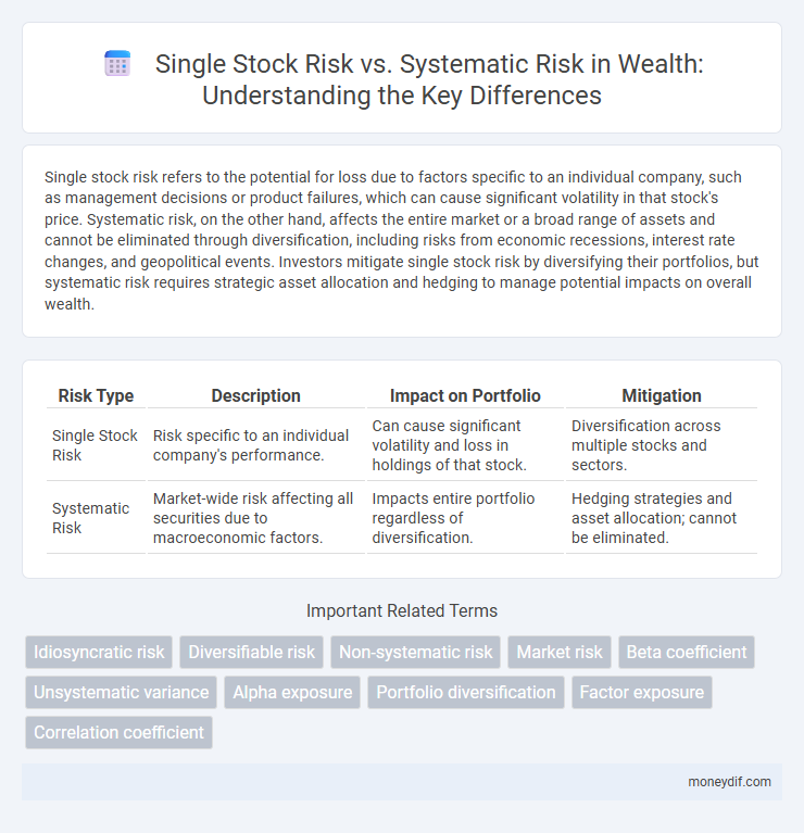 Single Stock Risk vs. Systematic Risk in Wealth: Understanding the Key Differences