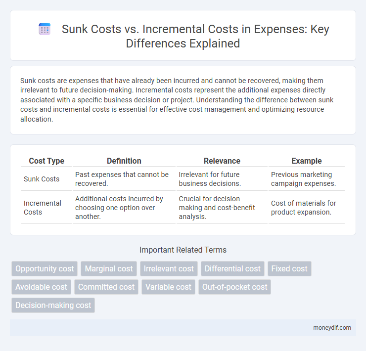 Sunk Costs vs. Incremental Costs in Expenses: Key Differences Explained