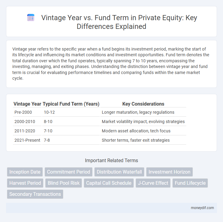 Vintage Year vs. Fund Term in Private Equity: Key Differences Explained