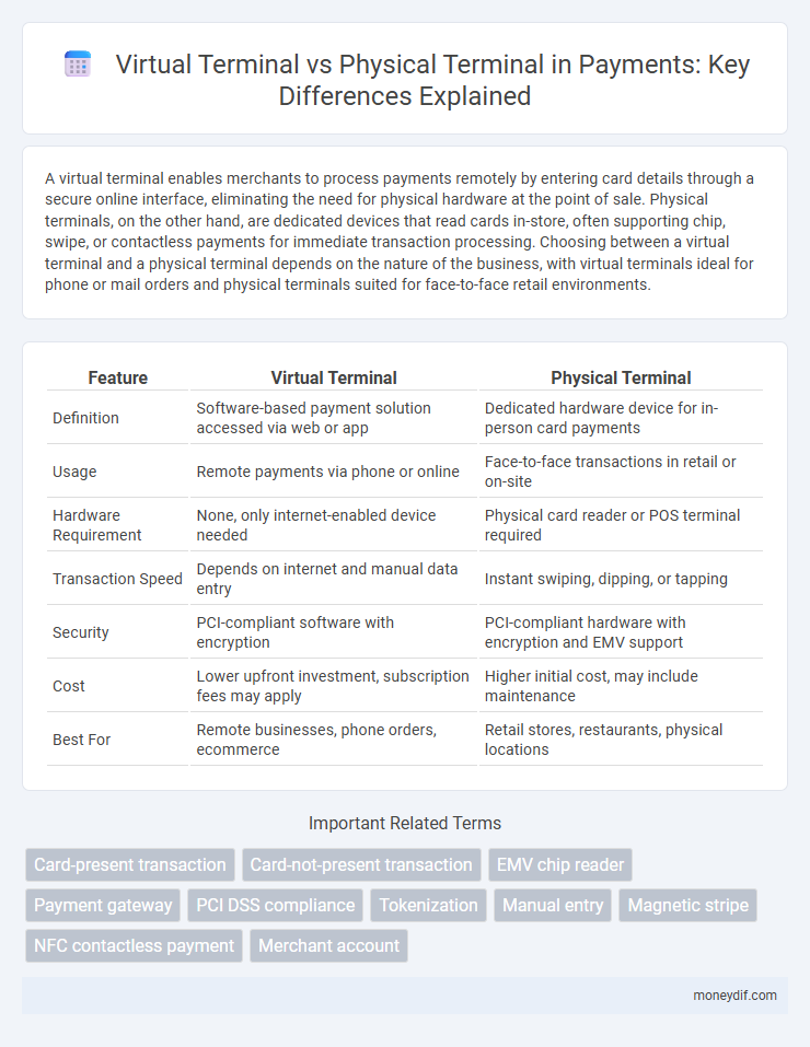 Virtual Terminal vs Physical Terminal in Payments: Key Differences Explained