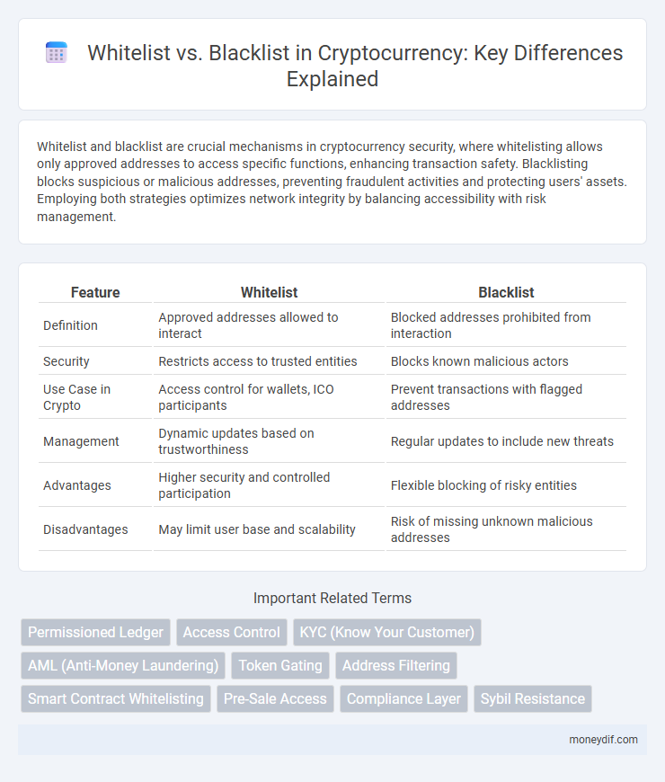 Whitelist vs. Blacklist in Cryptocurrency: Key Differences Explained