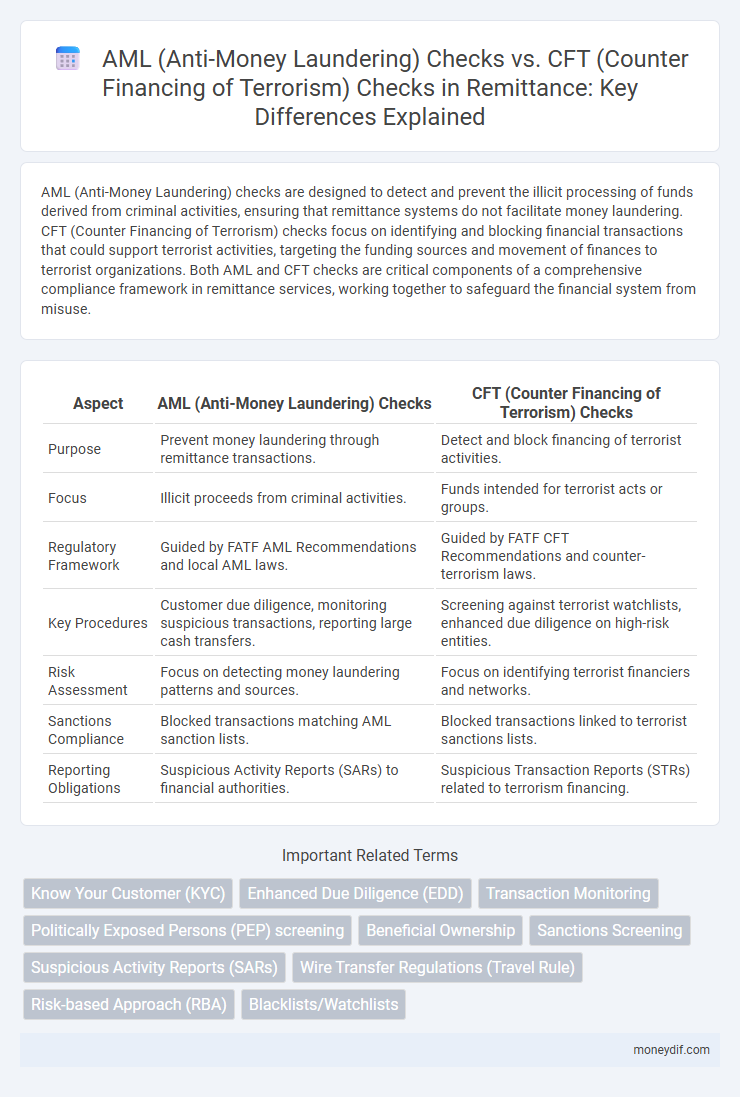 AML (Anti-Money Laundering) Checks vs. CFT (Counter Financing of Terrorism) Checks in Remittance: Key Differences Explained