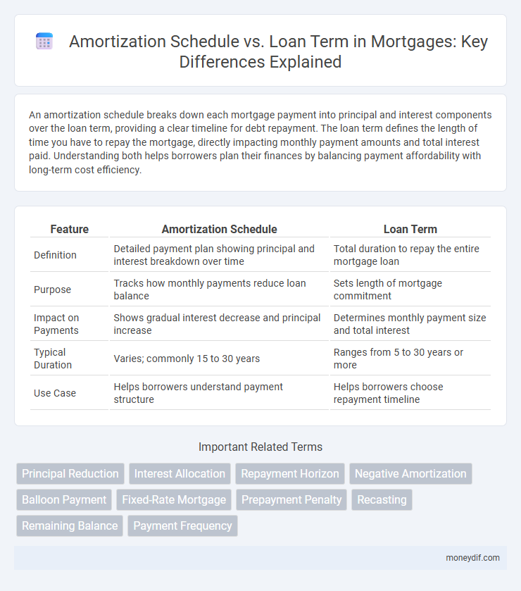 Amortization Schedule vs. Loan Term in Mortgages: Key Differences Explained
