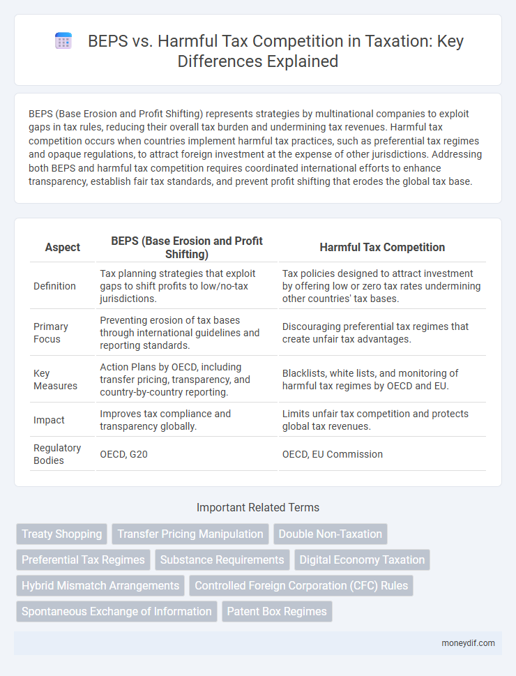 BEPS vs. Harmful Tax Competition in Taxation: Key Differences Explained