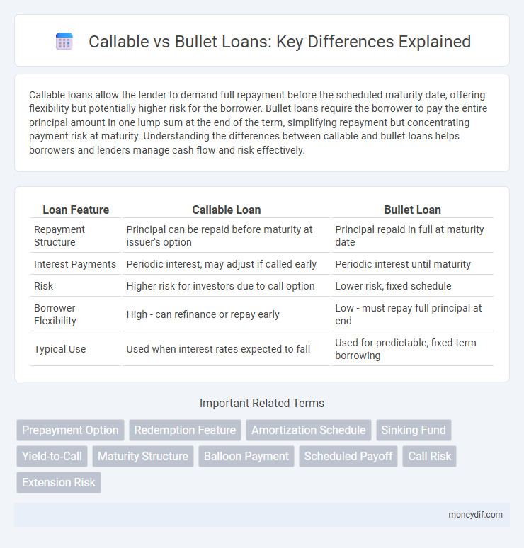 Callable vs Bullet Loans: Key Differences Explained