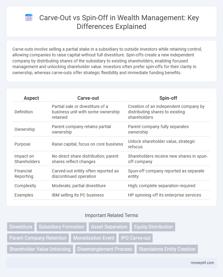 Carve-Out vs Spin-Off in Wealth Management: Key Differences Explained