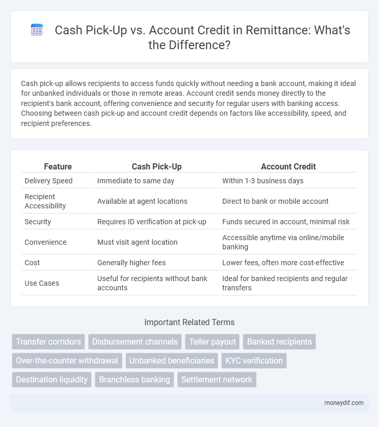 Cash Pick-Up vs. Account Credit in Remittance: What's the Difference?
