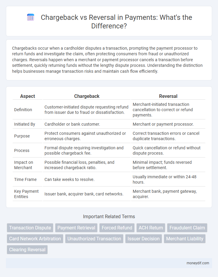 Chargeback vs Reversal in Payments: What's the Difference?
