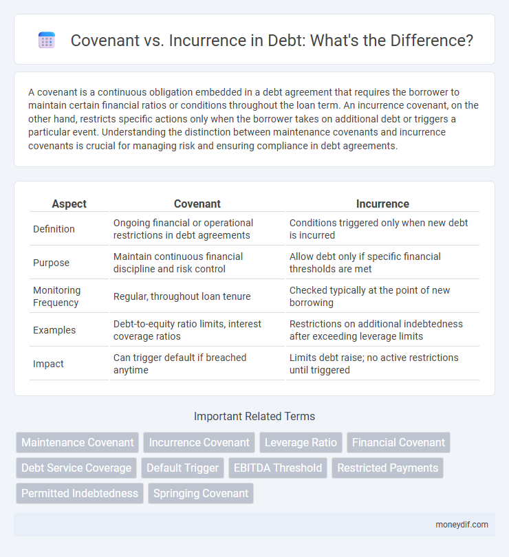 Covenant vs. Incurrence in Debt: What's the Difference?