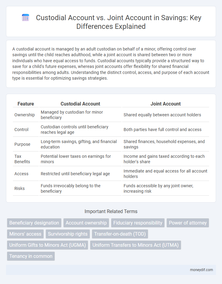 Custodial Account vs. Joint Account in Savings: Key Differences Explained