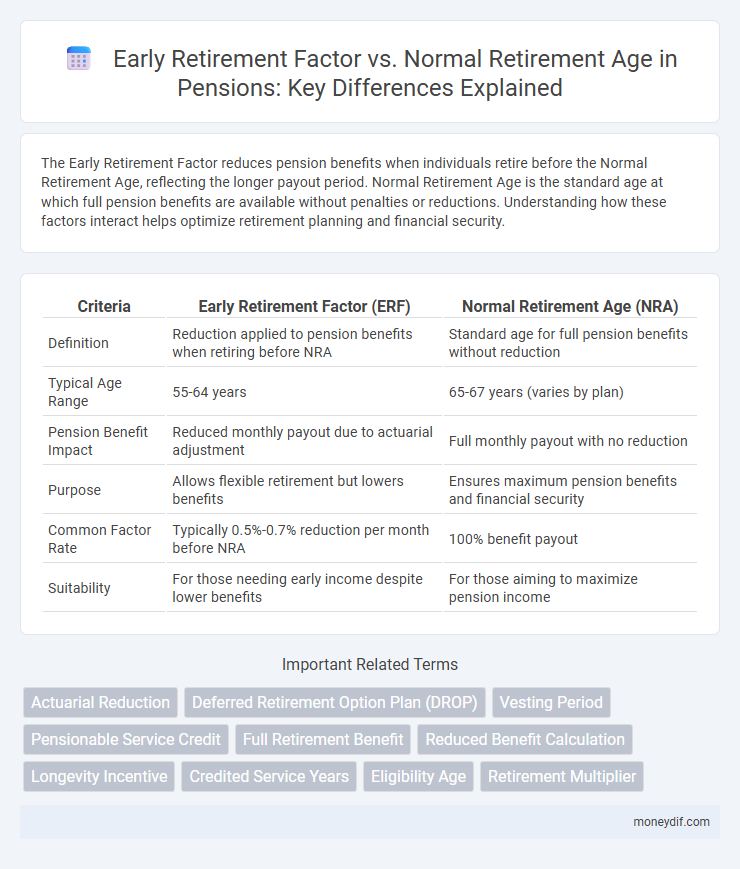 Early Retirement Factor vs. Normal Retirement Age in Pensions: Key Differences Explained