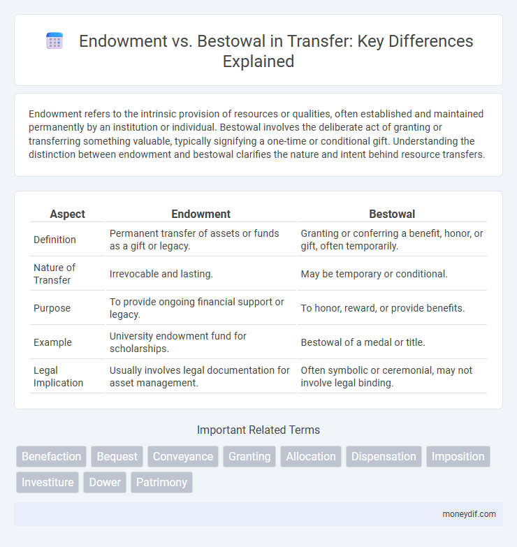 Endowment vs. Bestowal in Transfer: Key Differences Explained