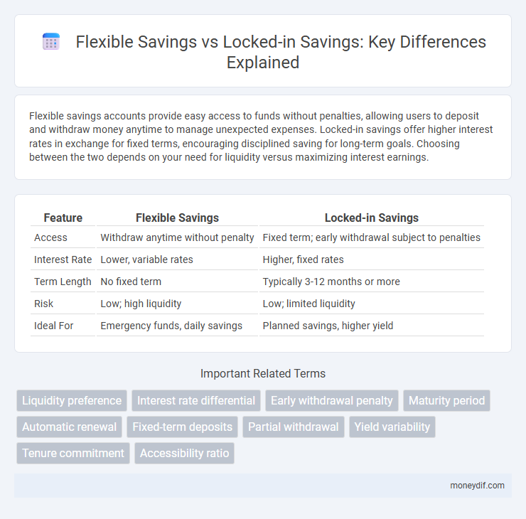 Flexible Savings vs Locked-in Savings: Key Differences Explained