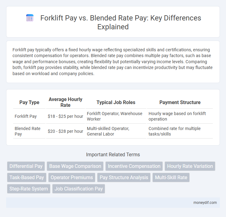 Forklift Pay vs. Blended Rate Pay: Key Differences Explained