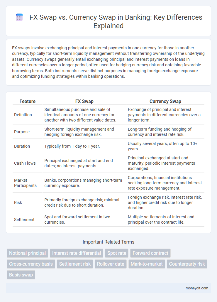 FX Swap vs. Currency Swap in Banking: Key Differences Explained
