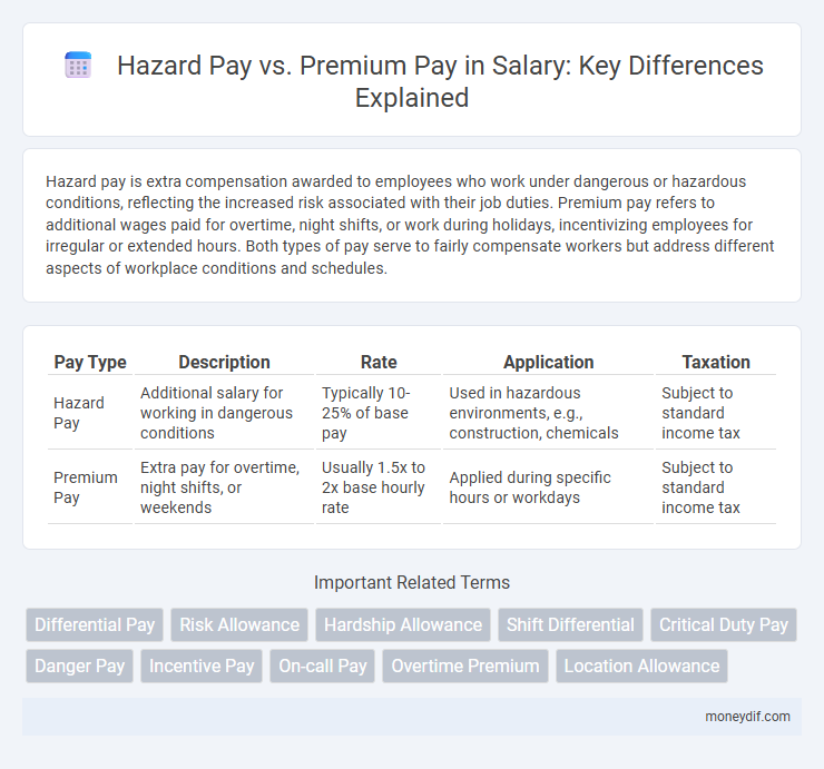 Hazard Pay vs. Premium Pay in Salary: Key Differences Explained
