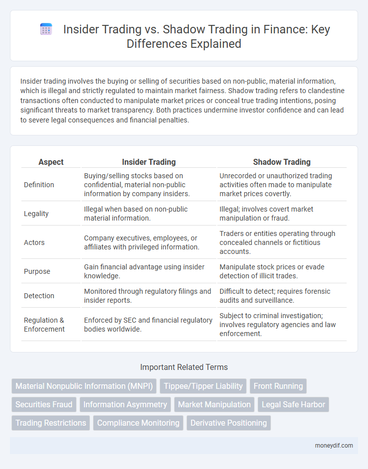Insider Trading vs. Shadow Trading in Finance: Key Differences Explained