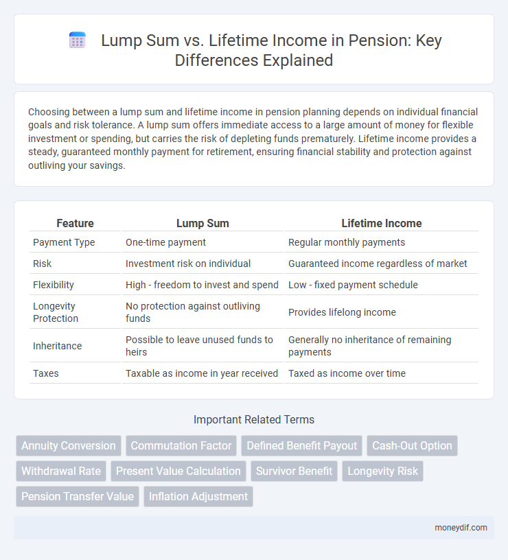 Lump Sum vs. Lifetime Income in Pension: Key Differences Explained