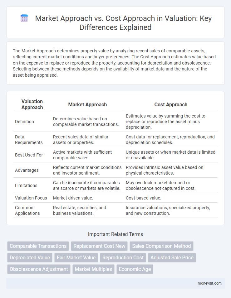 Market Approach vs. Cost Approach in Valuation: Key Differences Explained