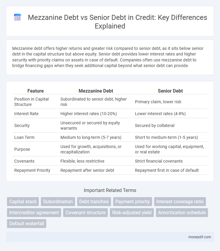Mezzanine Debt vs Senior Debt in Credit: Key Differences Explained