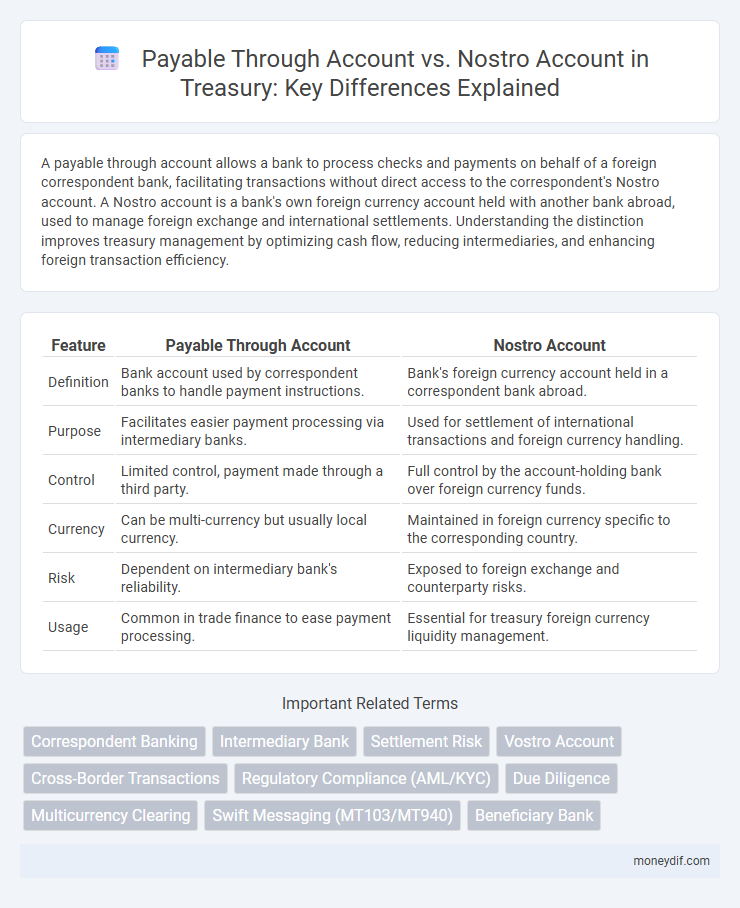 Payable Through Account vs. Nostro Account in Treasury: Key Differences Explained