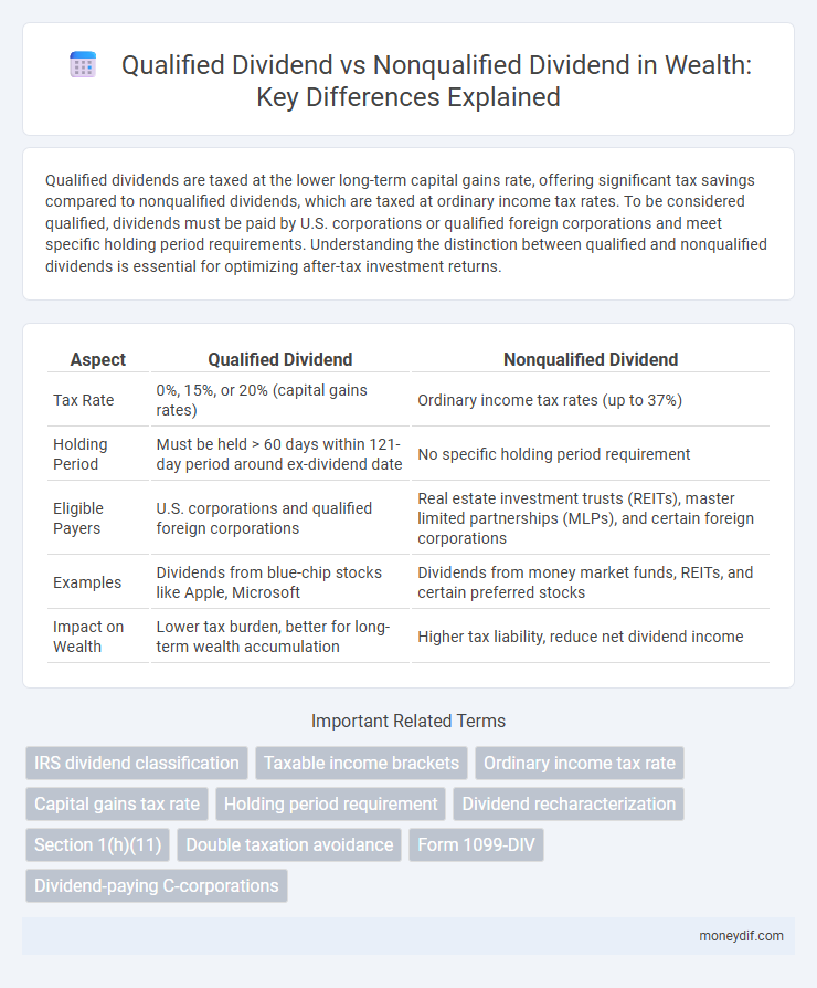 Qualified Dividend vs Nonqualified Dividend in Wealth: Key Differences Explained
