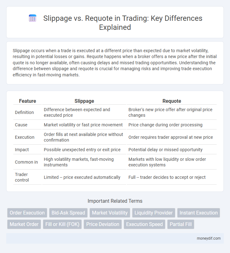 Slippage vs. Requote in Trading: Key Differences Explained