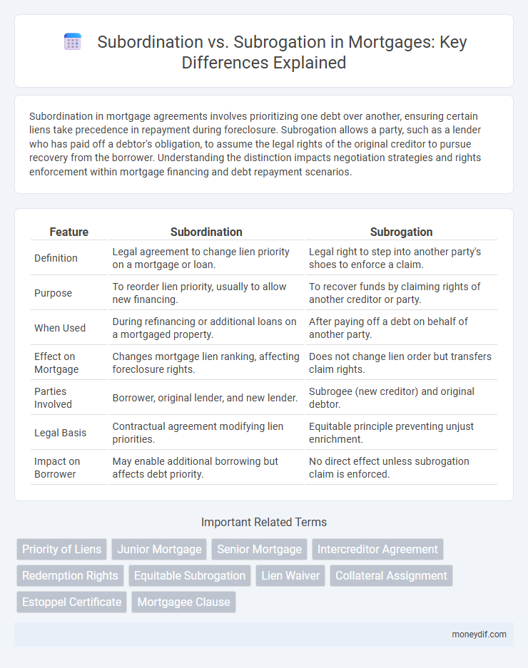 Subordination vs. Subrogation in Mortgages: Key Differences Explained