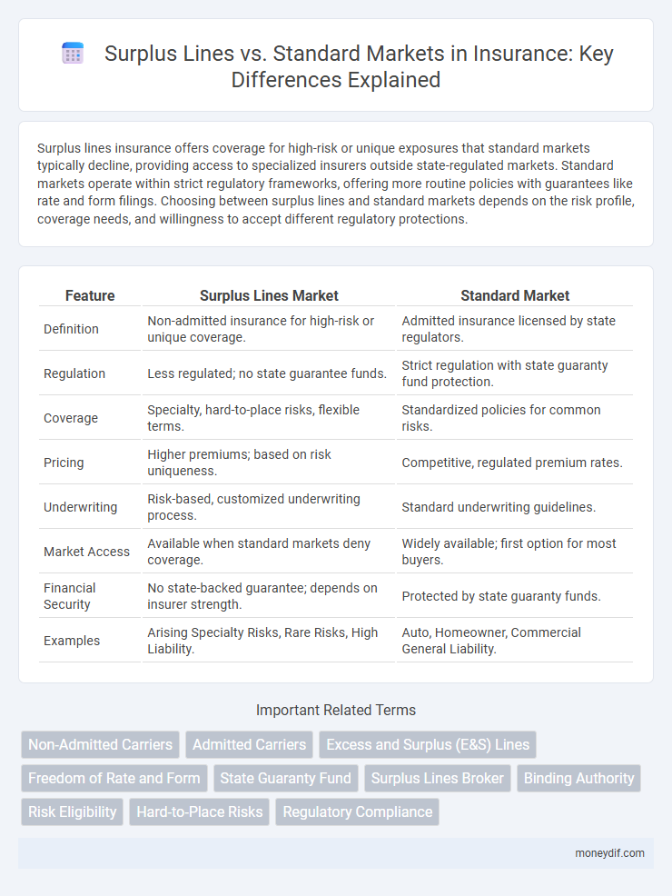 Surplus Lines vs. Standard Markets in Insurance: Key Differences Explained