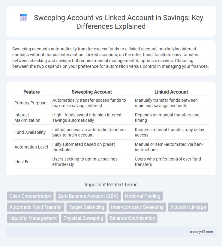 Sweeping Account vs Linked Account in Savings: Key Differences Explained