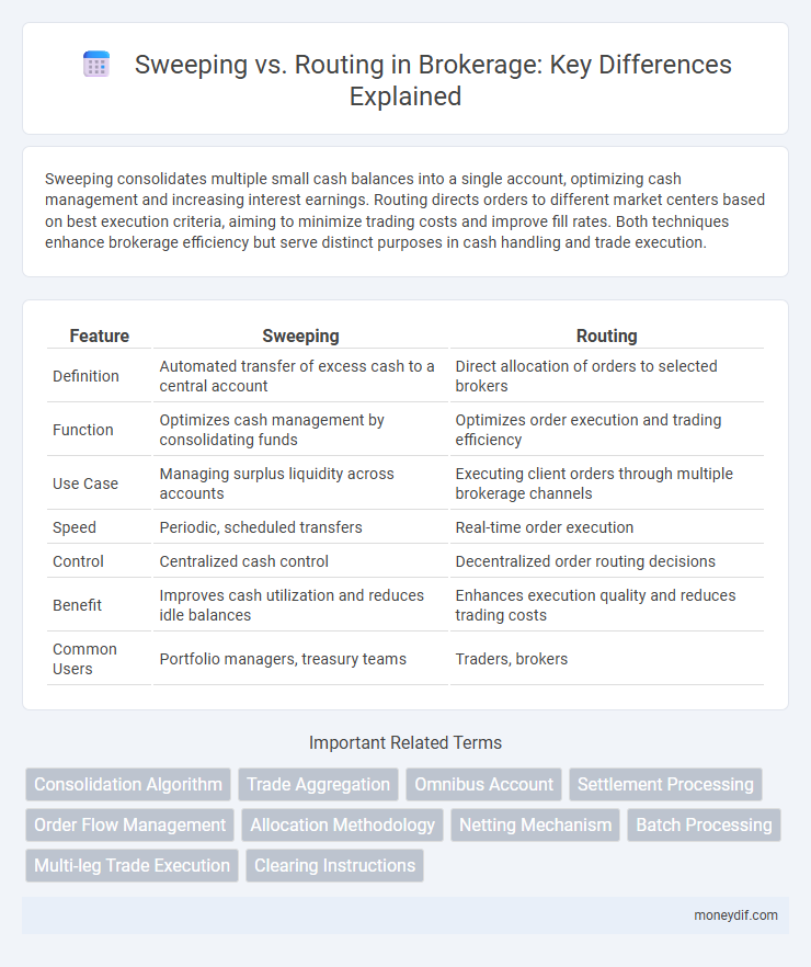 Sweeping vs. Routing in Brokerage: Key Differences Explained