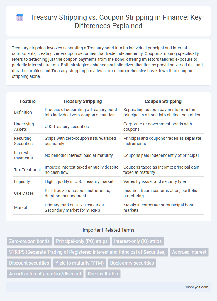 Treasury Stripping vs. Coupon Stripping in Finance: Key Differences Explained