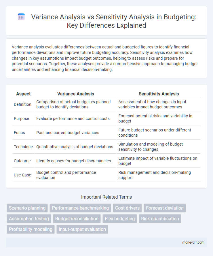 Variance Analysis vs Sensitivity Analysis in Budgeting: Key Differences Explained